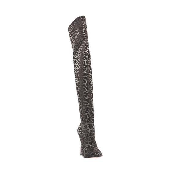 Casadei animal print thigh-high boots - Picture 2 of 5
